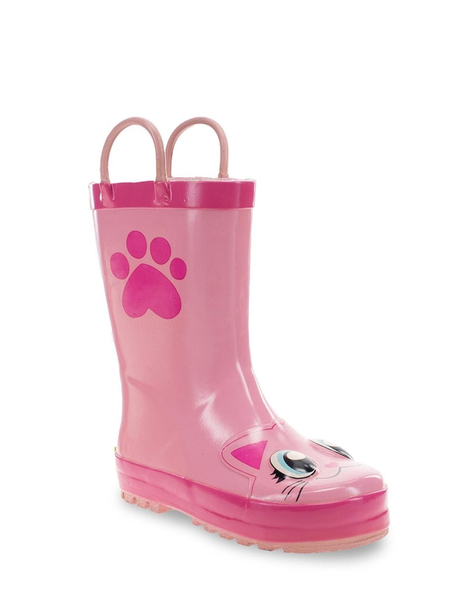 Kids Khloe Cat Rain Boot - Pink Rain Boots by Western Chief Kids' – Don't Panic Shoes