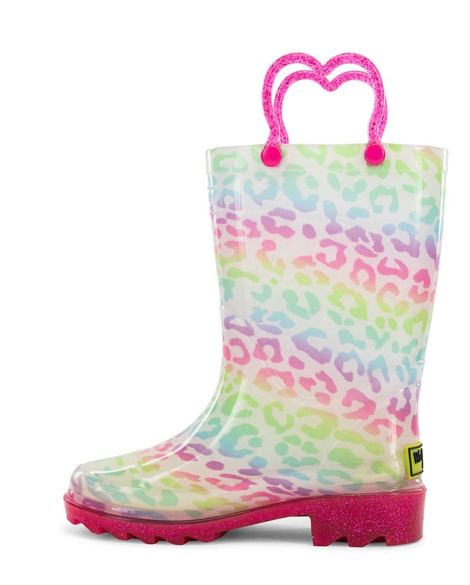 Kids Leopard Lighted Rain Boot - Multi Rain Boots by Western Chief Kids' – Don't Panic Shoes