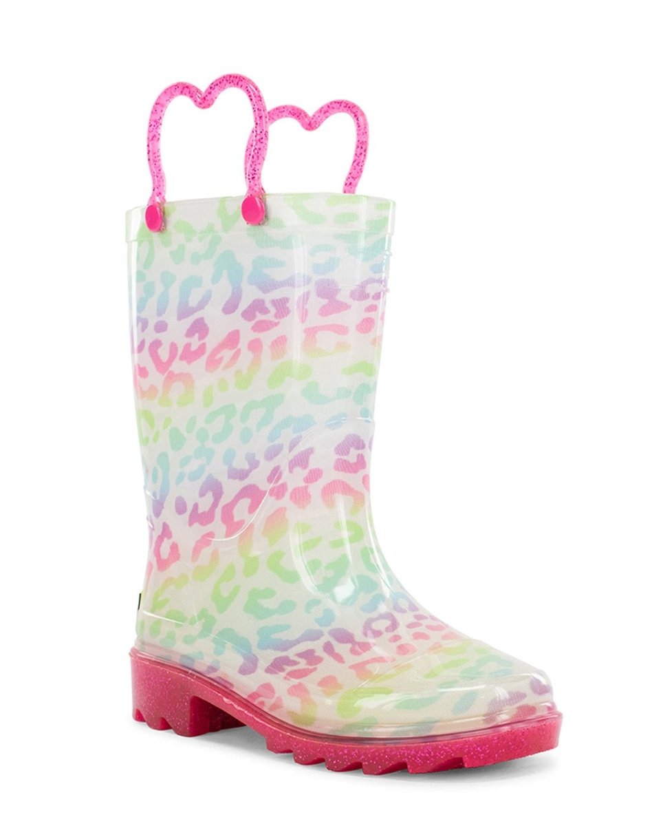 Kids Leopard Lighted Rain Boot - Multi Rain Boots by Western Chief Kids' – Don't Panic Shoes