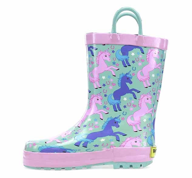 Kids Lucky Unicorn Rain Boot - Turquoise Rain Boots by Western Chief Kids' – Don't Panic Shoes