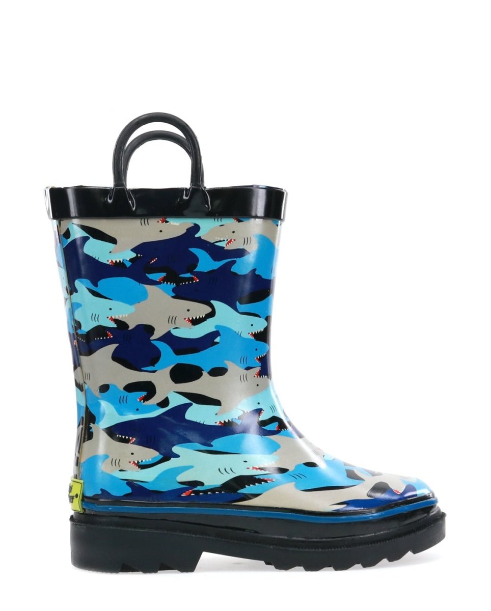 Kids Shark Chomp Rain Boot - Blue Rain Boots by Western Chief Kids' – Don't Panic Shoes