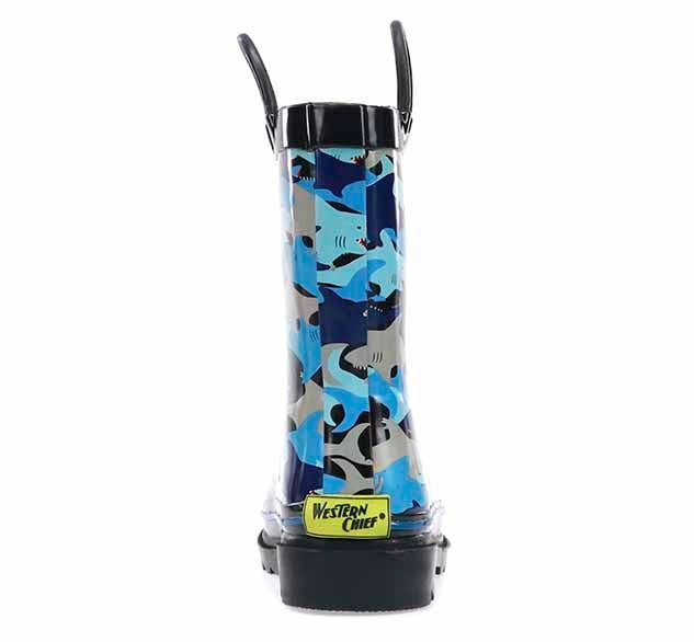 Kids Shark Chomp Rain Boot - Blue Rain Boots by Western Chief Kids' – Don't Panic Shoes