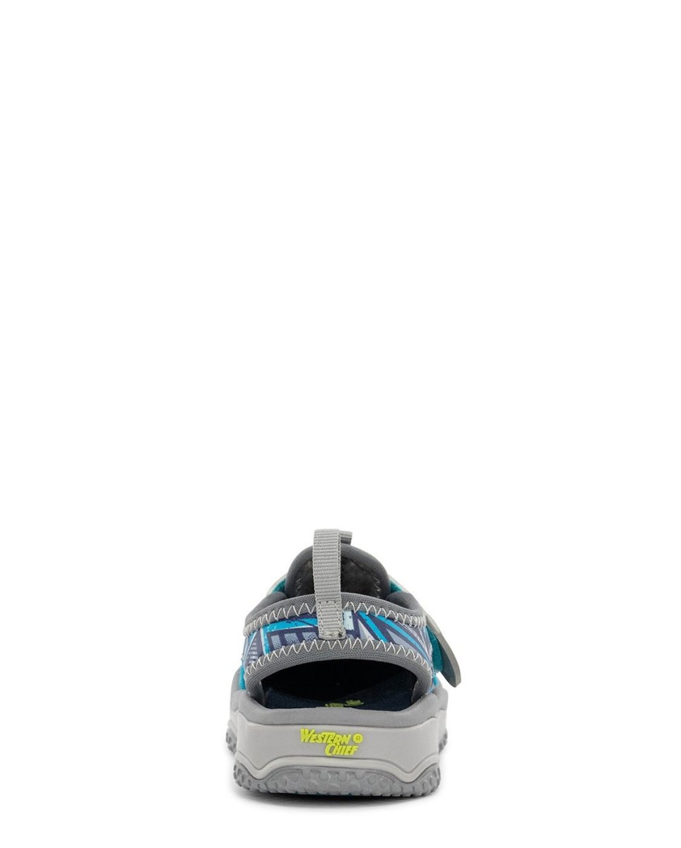 Kids Shore Runner Sandal - Gray Sandals by Western Chief Kids' – Don't Panic Shoes