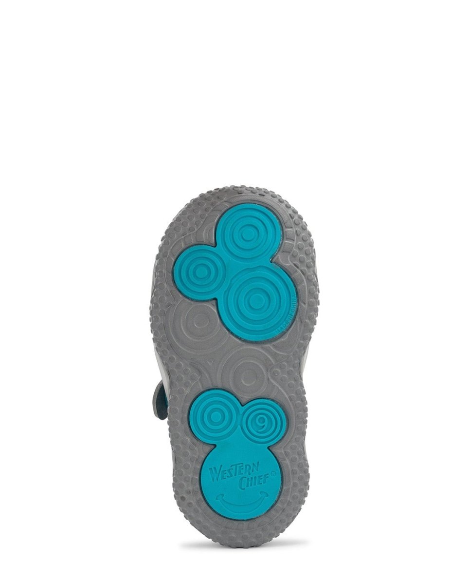 Kids Shore Runner Sandal - Gray Sandals by Western Chief Kids' – Don't Panic Shoes