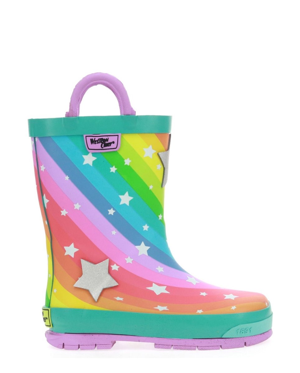 Kids Superstar Rain Boot - Teal Rain Boots by Western Chief Kids' – Don't Panic Shoes