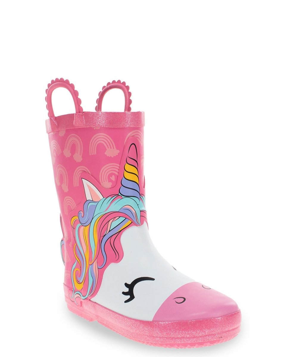Kids Unicorn Faux Fur Rain Boot - Pink Rain Boots by Western Chief Kids' – Don't Panic Shoes