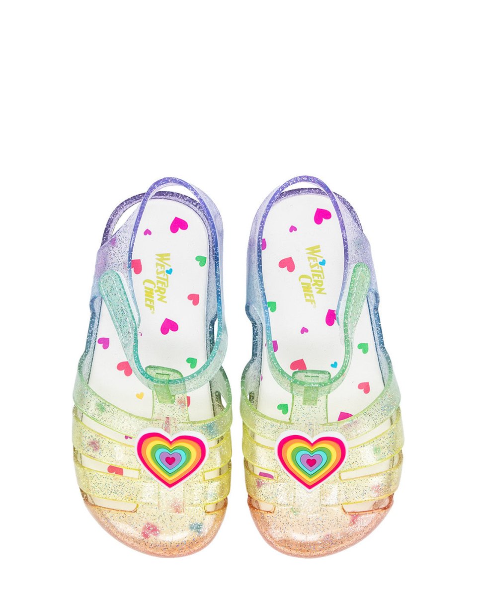 Kids Wonder Everglitter Heart Lighted Sandal - Multi Sandals by Western Chief Kids' – Don't Panic Shoes