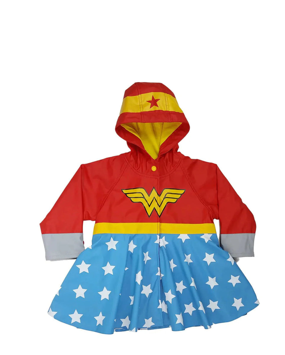 Kids Wonder Woman Raincoat - Red Rain Coats by Western Chief Kids' Sale – Don't Panic Shoes