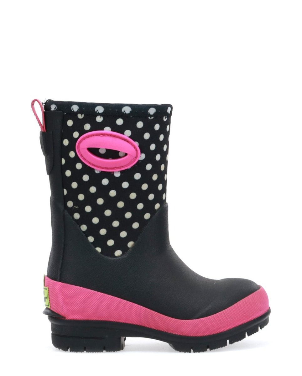 Kids Youth Chloe Dot Neoprene Cold Weather Boot - Black Snow Boots by Western Chief Kids' Sale – Don't Panic Shoes