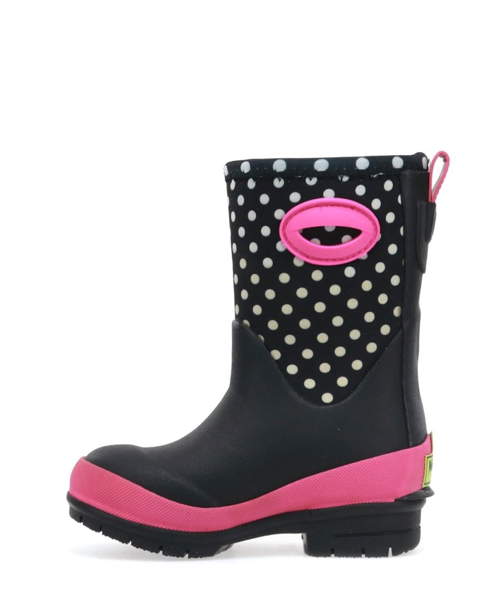 Kids Youth Chloe Dot Neoprene Cold Weather Boot - Black Snow Boots by Western Chief Kids' Sale – Don't Panic Shoes