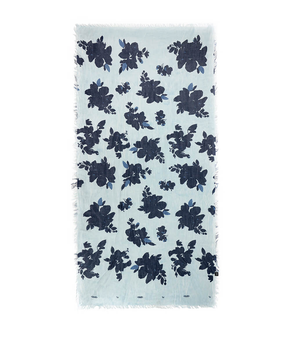 Klein Light Blue 18 Bamboo Fiber Fabric Florence Italy Bamboo Scarves by Mar Soreli – Don't Panic Shoes