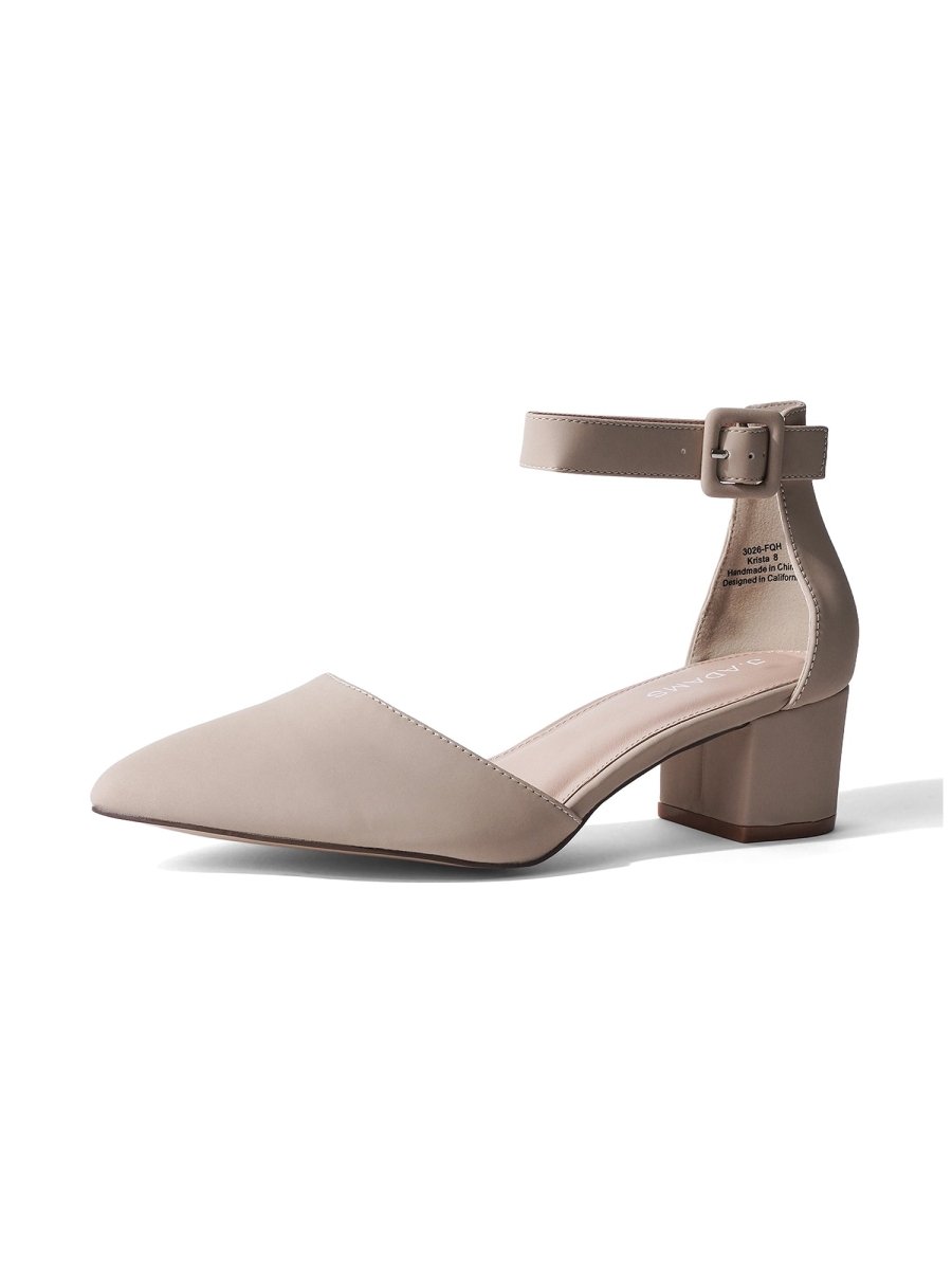 Krista | Beige Heels by J.Adams – Don't Panic Shoes