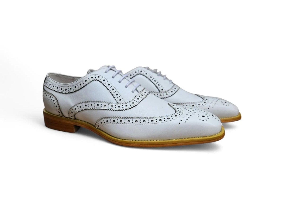 Ks Classic Medallion Wingtip Brogue Shoes Men's Ks509 - 25 Shoes by Carrucci Shoes – Don't Panic Shoes
