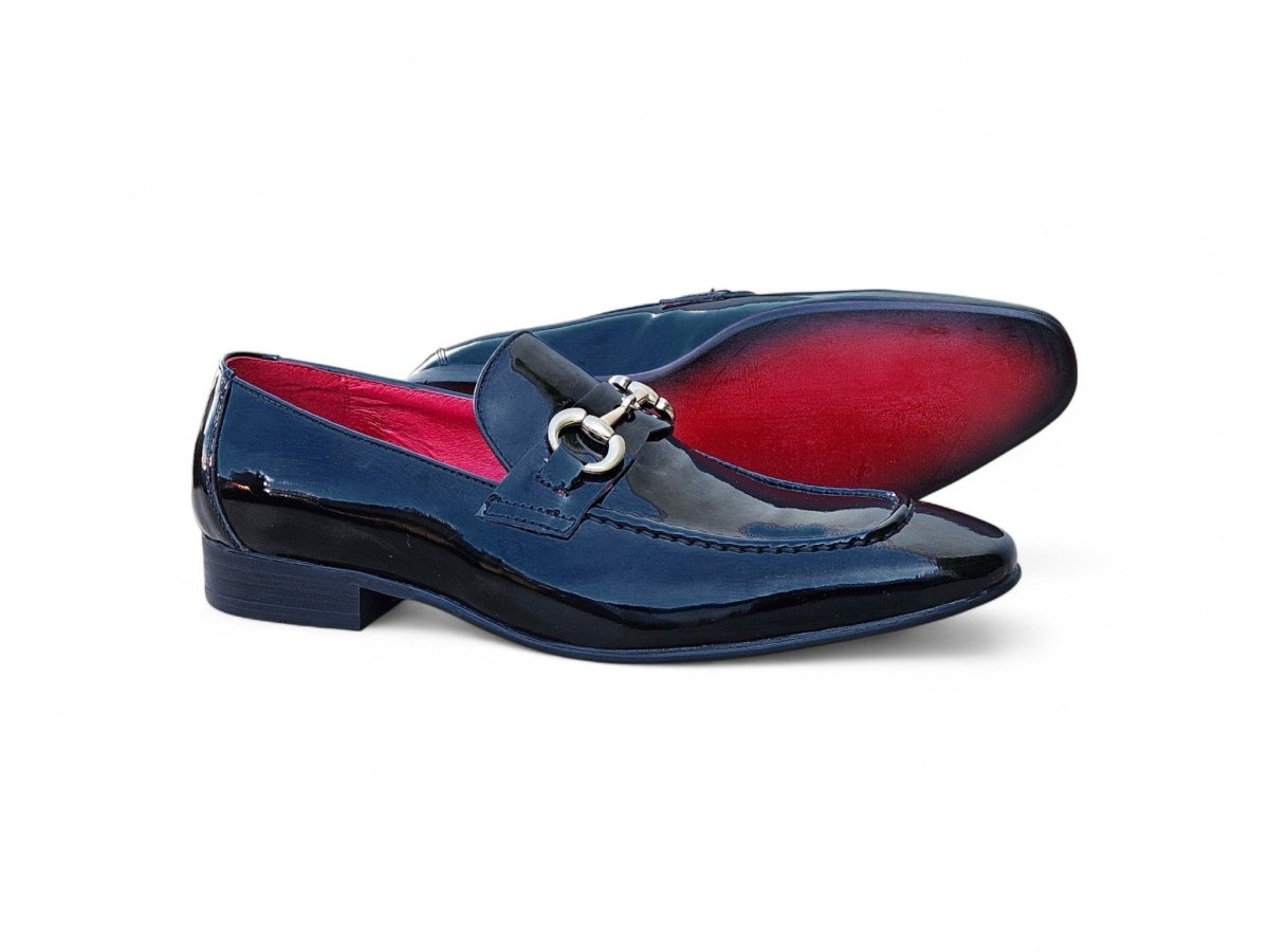 Ks Horse Bit Loafer Patent Leather Classic Ks308 - 101p Shoes by Carrucci Shoes – Don't Panic Shoes