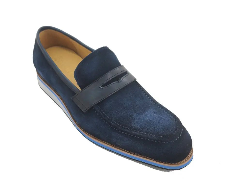 Ks Timeless Luxe Elegant Penny Loafer Suede Ks550 - 01s Shoes by Carrucci Shoes – Don't Panic Shoes