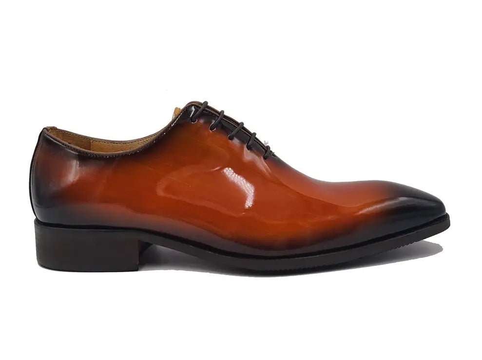 Ks Wholecut Burnished Oxford Patent Leather Ks503 - 101p Shoes by Carrucci Shoes – Don't Panic Shoes