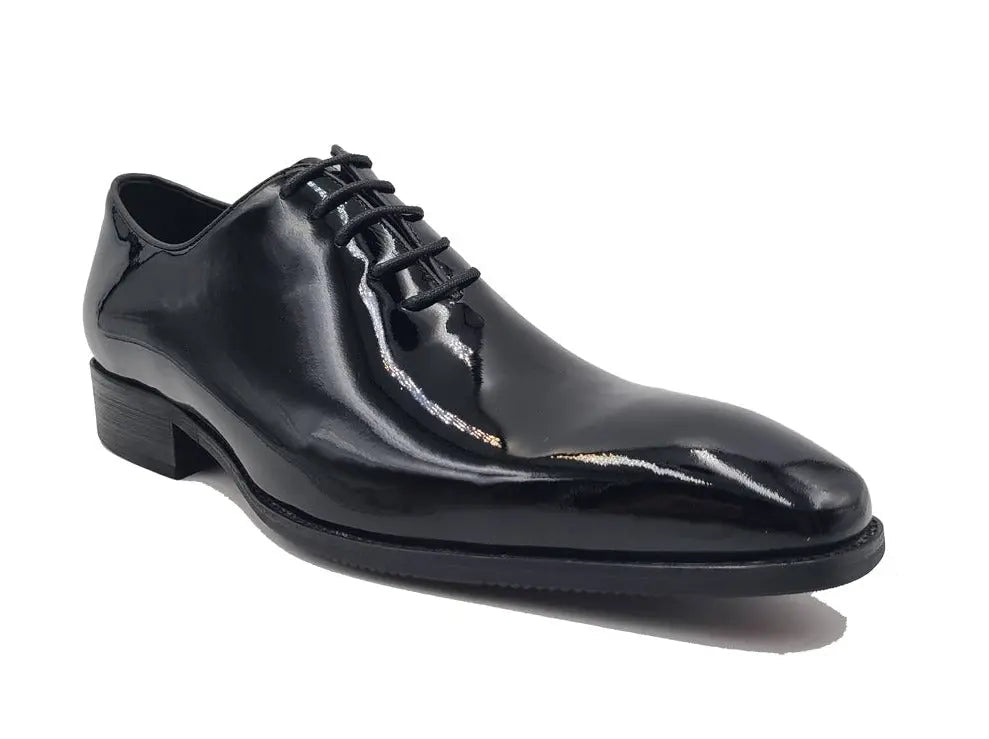 Ks Wholecut Burnished Oxford Patent Leather Ks503 - 101p Shoes by Carrucci Shoes – Don't Panic Shoes