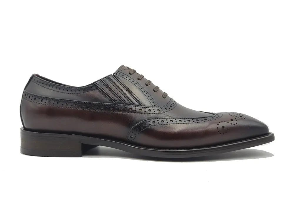 Ks Wingtip Slip On Oxford Classic Leather Ks509 - 18 Shoes by Carrucci Shoes – Don't Panic Shoes