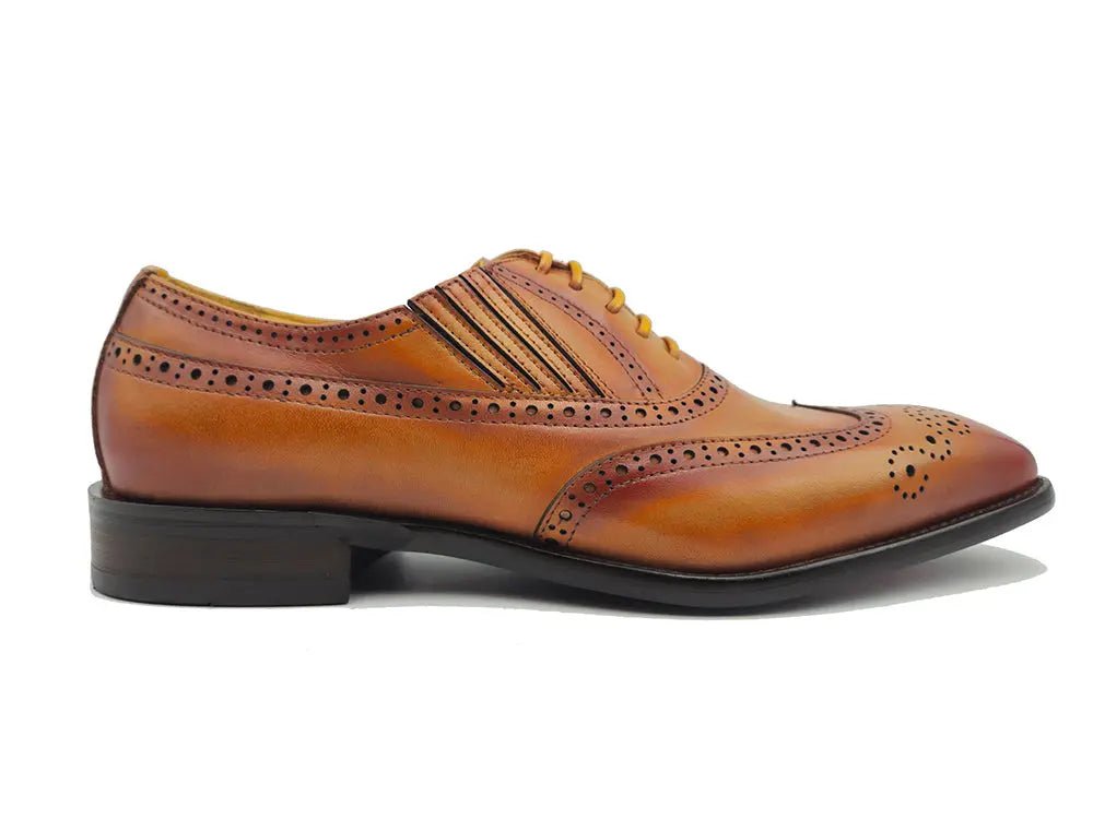Ks Wingtip Slip On Oxford Classic Leather Ks509 - 18 Shoes by Carrucci Shoes – Don't Panic Shoes