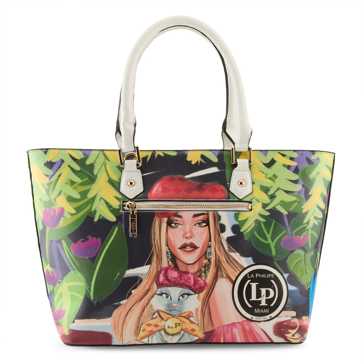 La Philipe Blooming Garden Handbag Tote Leather Lp1021 17 Handbags by La Philipe – Don't Panic Shoes