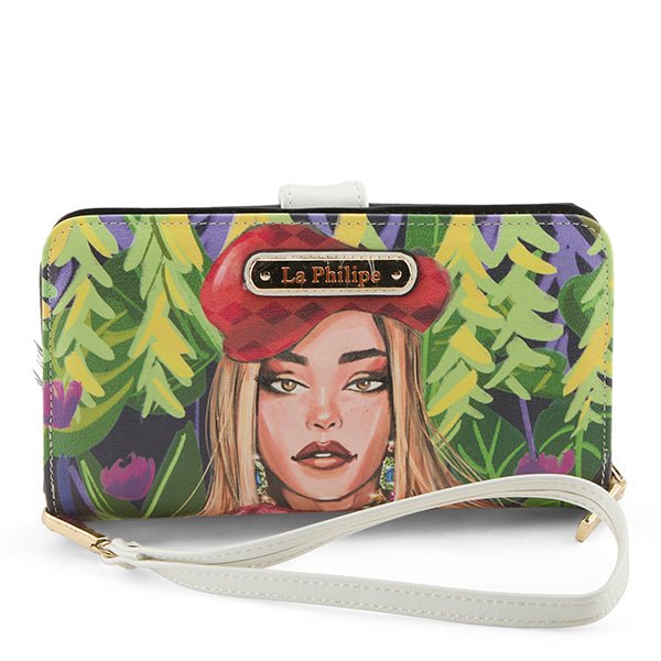 La Philipe Blooming Garden Wallet 1 Leather Floral Design Wallet by La Philipe – Don't Panic Shoes