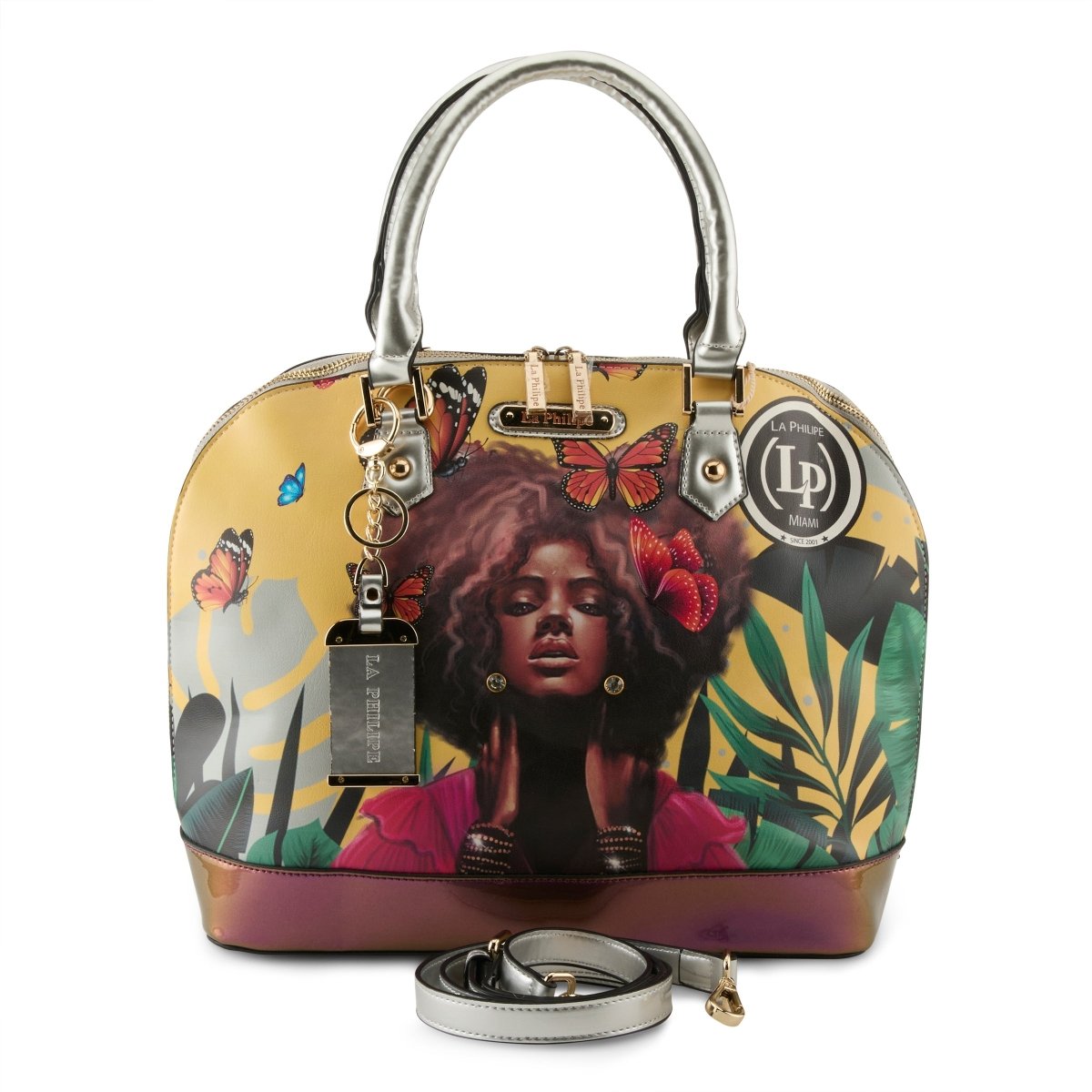 La Philipe Butterfly Fly Handbag Oval Women’S Leather Yellow Lp1027 12 Handbags by La Philipe – Don't Panic Shoes