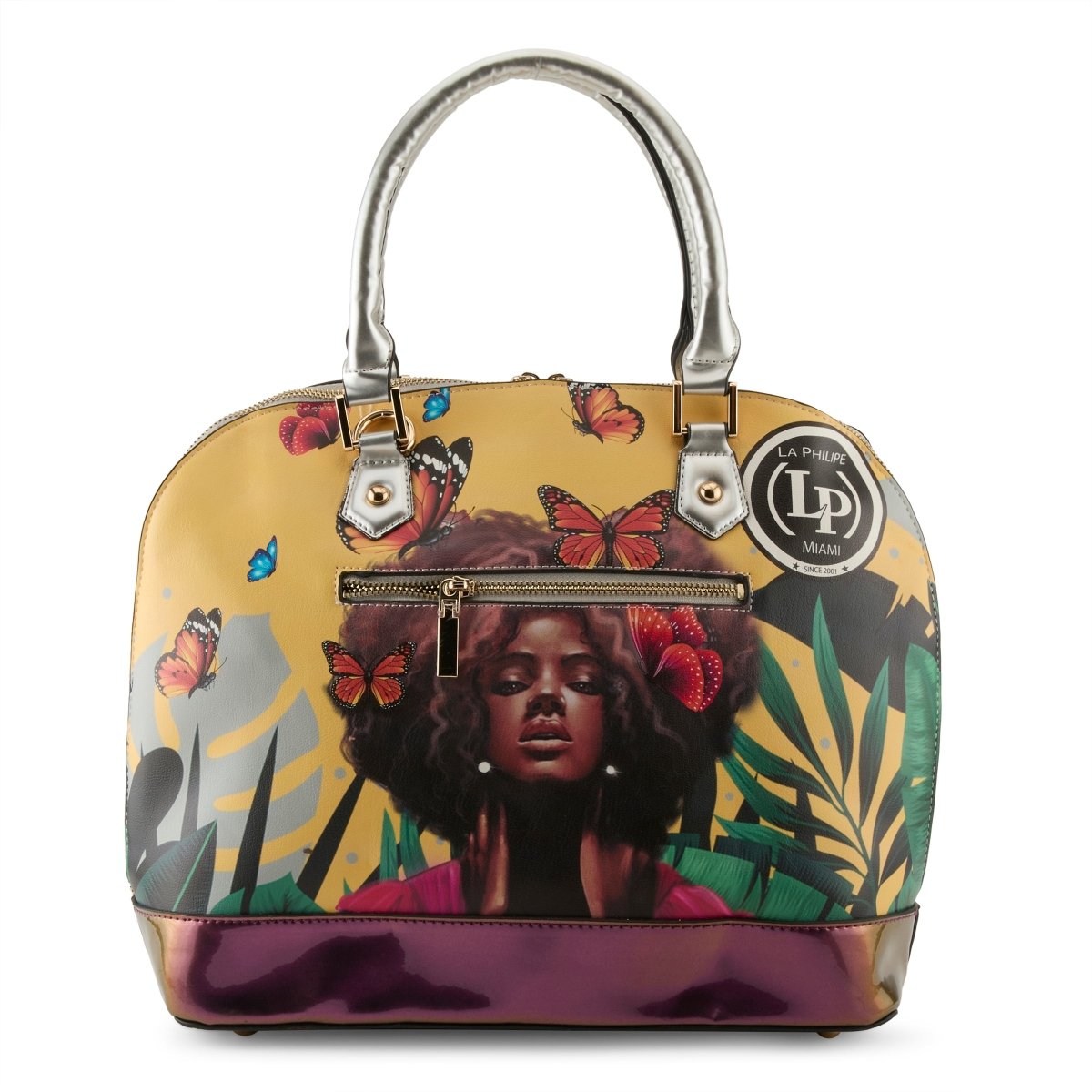 La Philipe Butterfly Fly Handbag Oval Women’S Leather Yellow Lp1027 12 Handbags by La Philipe – Don't Panic Shoes