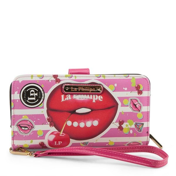 La Philipe Juicy LipS Wallet 1 Women’s Leather Pink Lp1004 18 Wallet by La Philipe – Don't Panic Shoes
