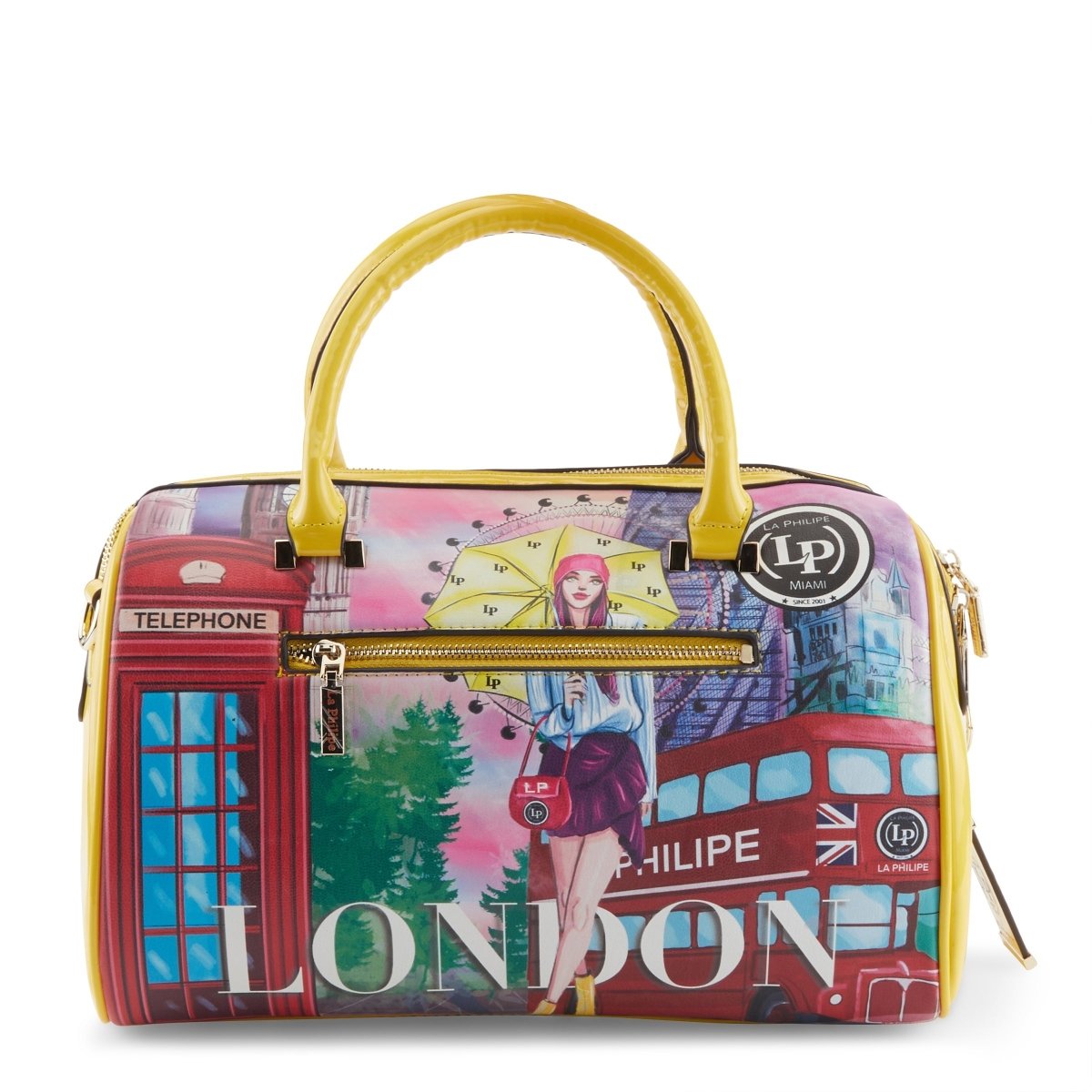 La Philipe Lp1020 11 Umbrella In London Handbag Classic Leather Handbags by La Philipe – Don't Panic Shoes