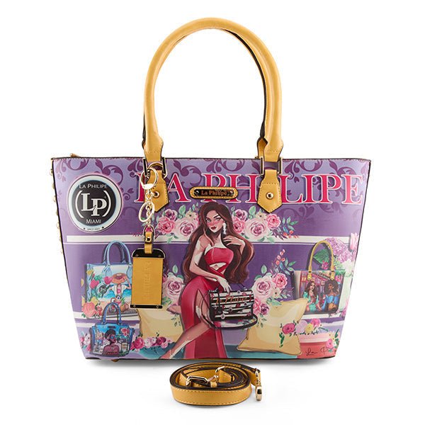 La Philipe Lp1021 15 Bold Beauty Handbag Tote Leather Handbags by La Philipe – Don't Panic Shoes