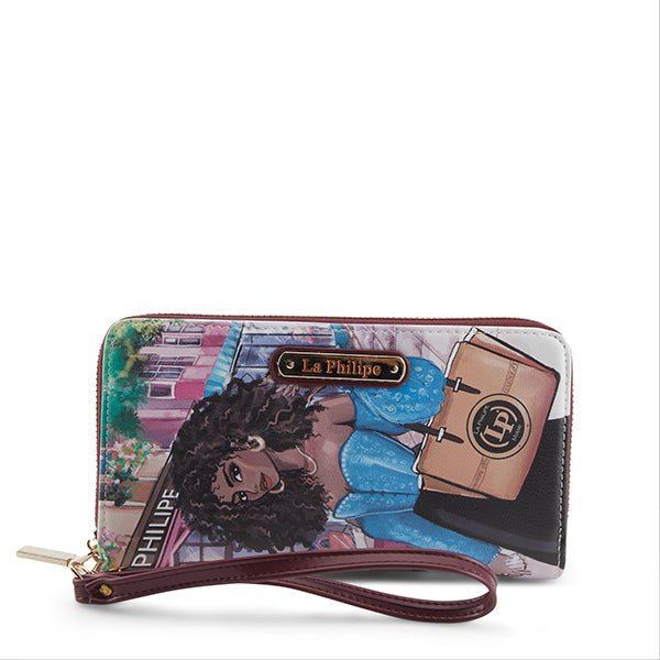 La Philipe Lp1026 5 Shopping In The City Wallet 2 Leather Wallet by La Philipe – Don't Panic Shoes