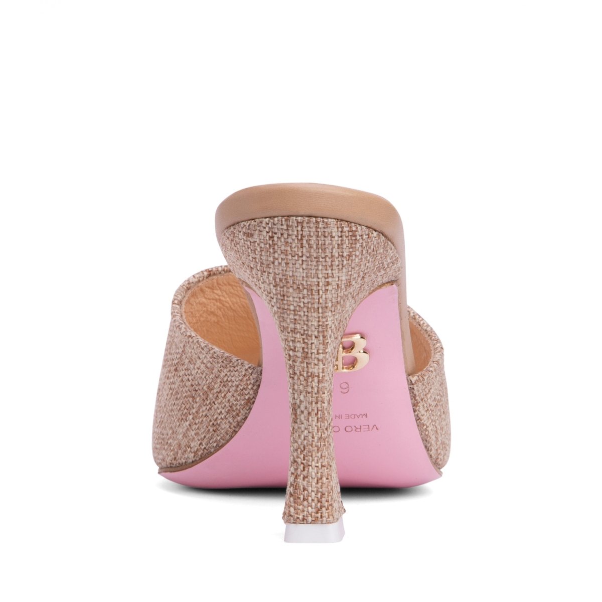 Larissa Linen Leather Sandal Handmade In Italy 89mm Heel Heels by Beautiisoles – Don't Panic Shoes