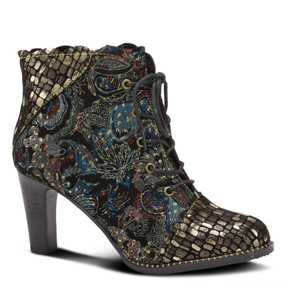 L’artiste Metallic Leather Boots By Spring Step Shoes