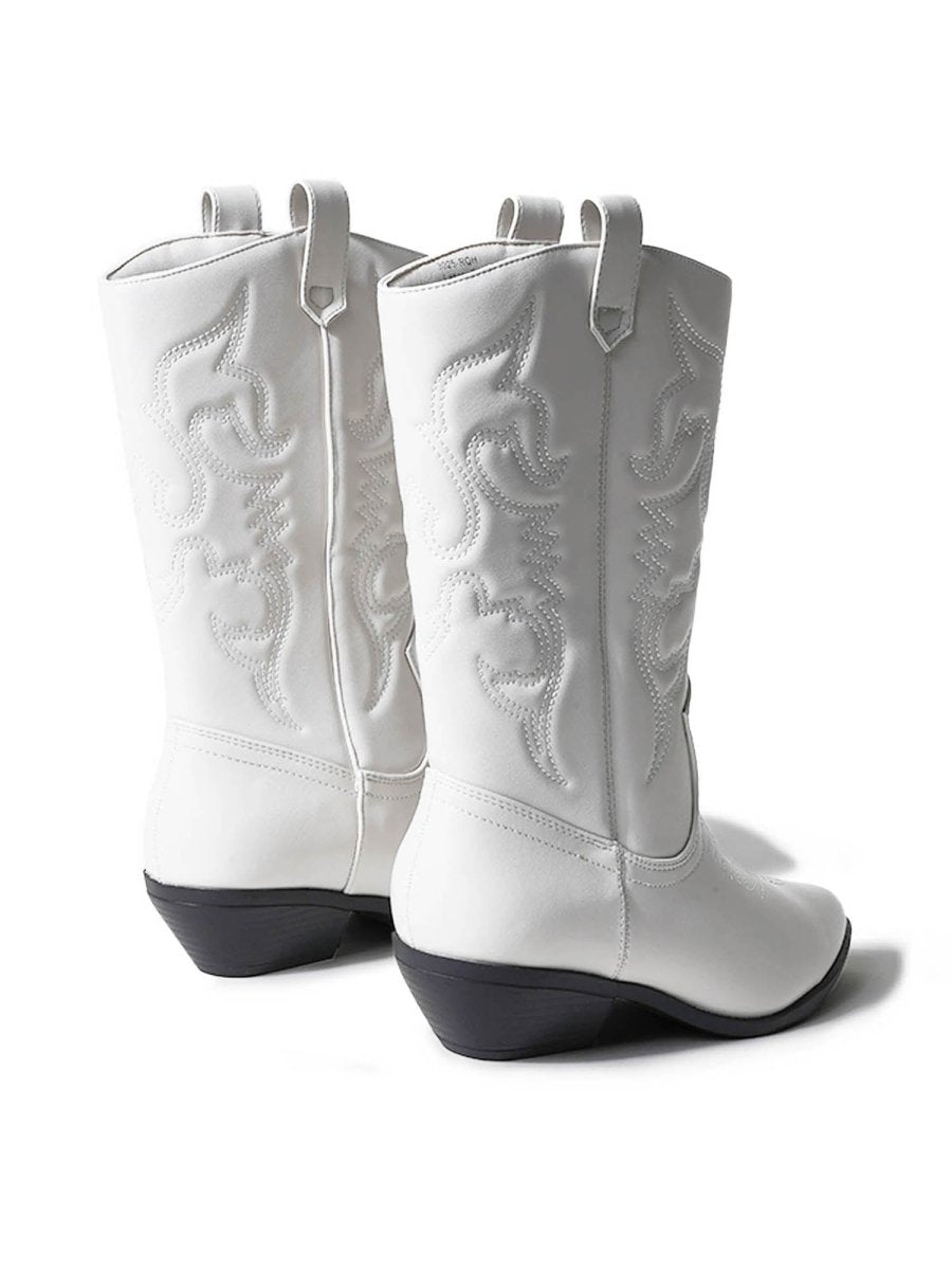Lasso | White Boots by J.Adams – Don't Panic Shoes