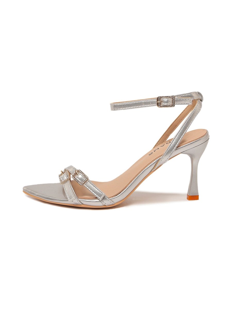 Layla | Silver Heels by J.Adams – Don't Panic Shoes