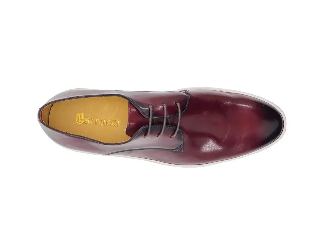 Leather Derby Dress Sneaker Handmade Calf Leather Ks529 - 01 Shoes by Carrucci Shoes – Don't Panic Shoes