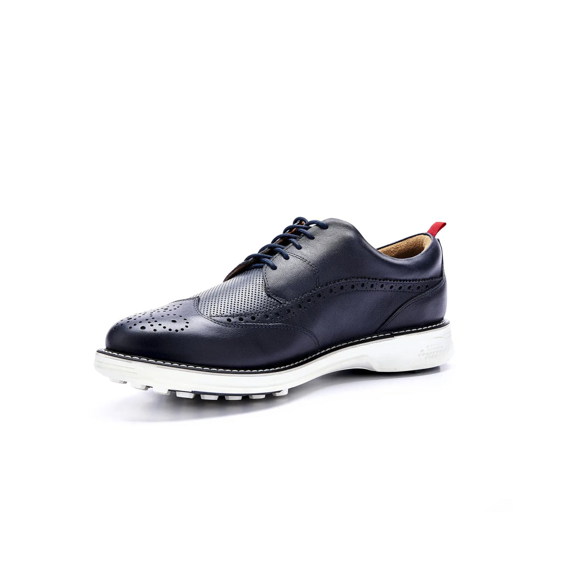 Legacy Love Spikeless Golf Shoes Leather Navy Blue Spikeless Golf Shoes by Boxtogolf – Don't Panic Shoes