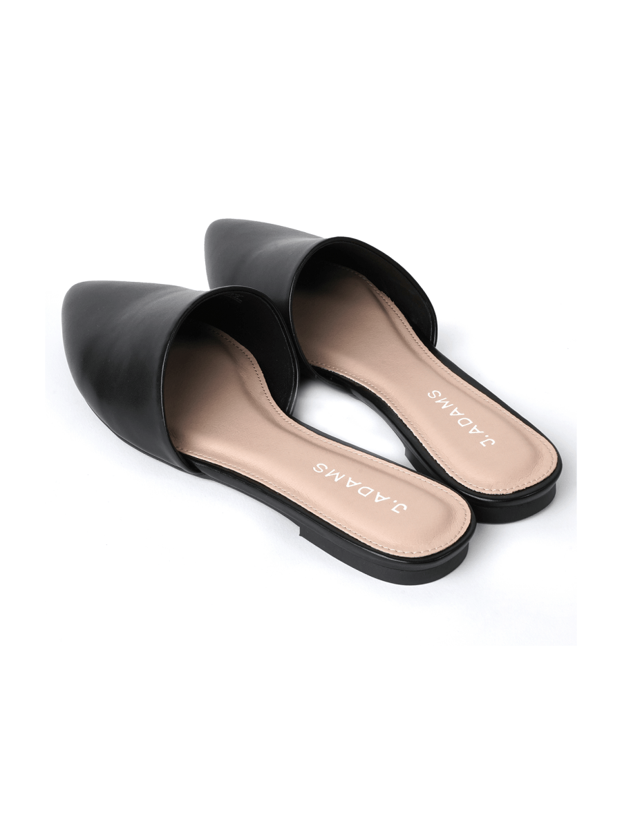 Lennox | Black Flats by J.Adams – Don't Panic Shoes