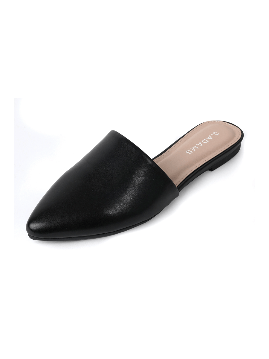 Lennox | Black Flats by J.Adams – Don't Panic Shoes