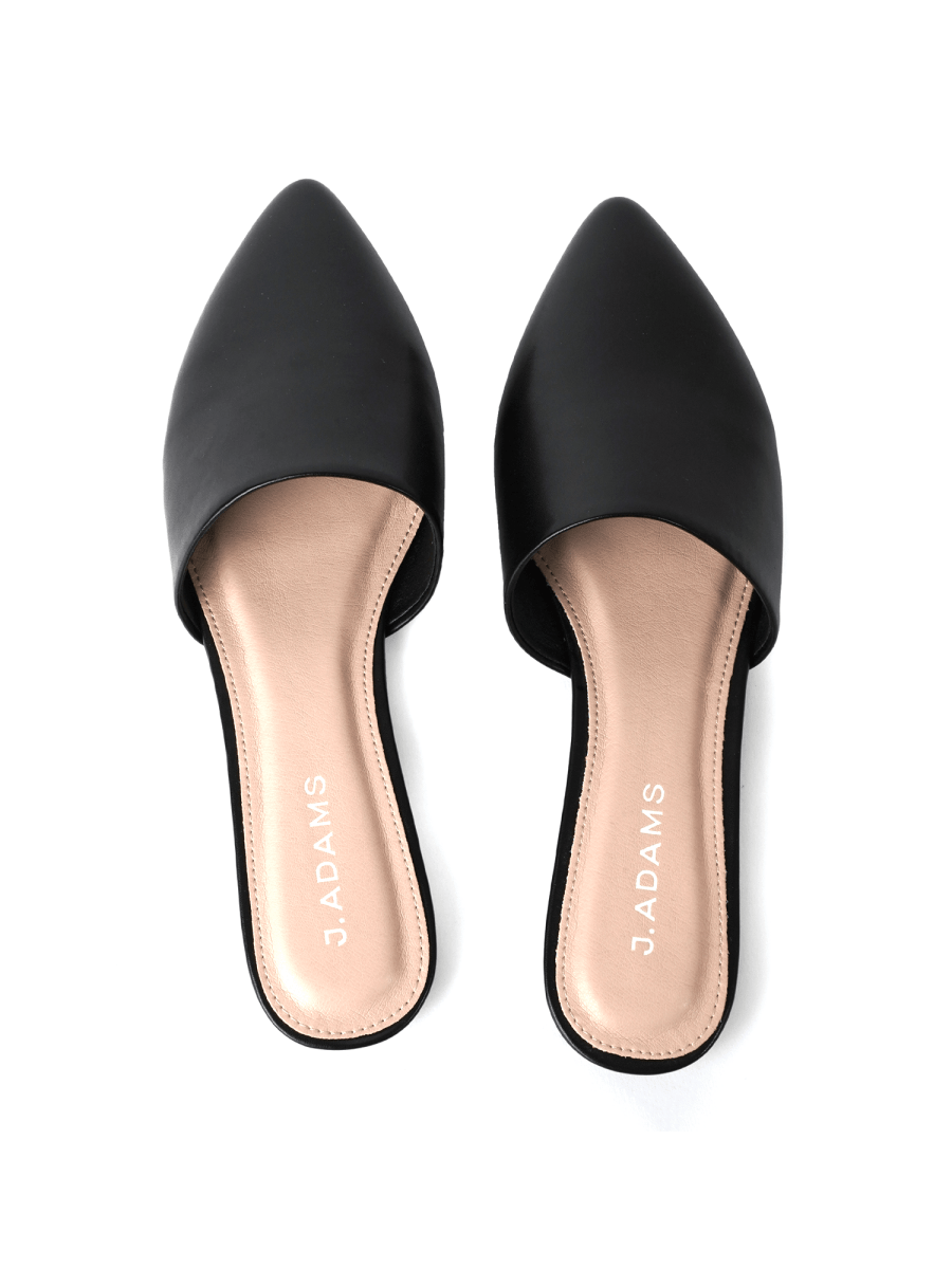 Lennox | Black Flats by J.Adams – Don't Panic Shoes