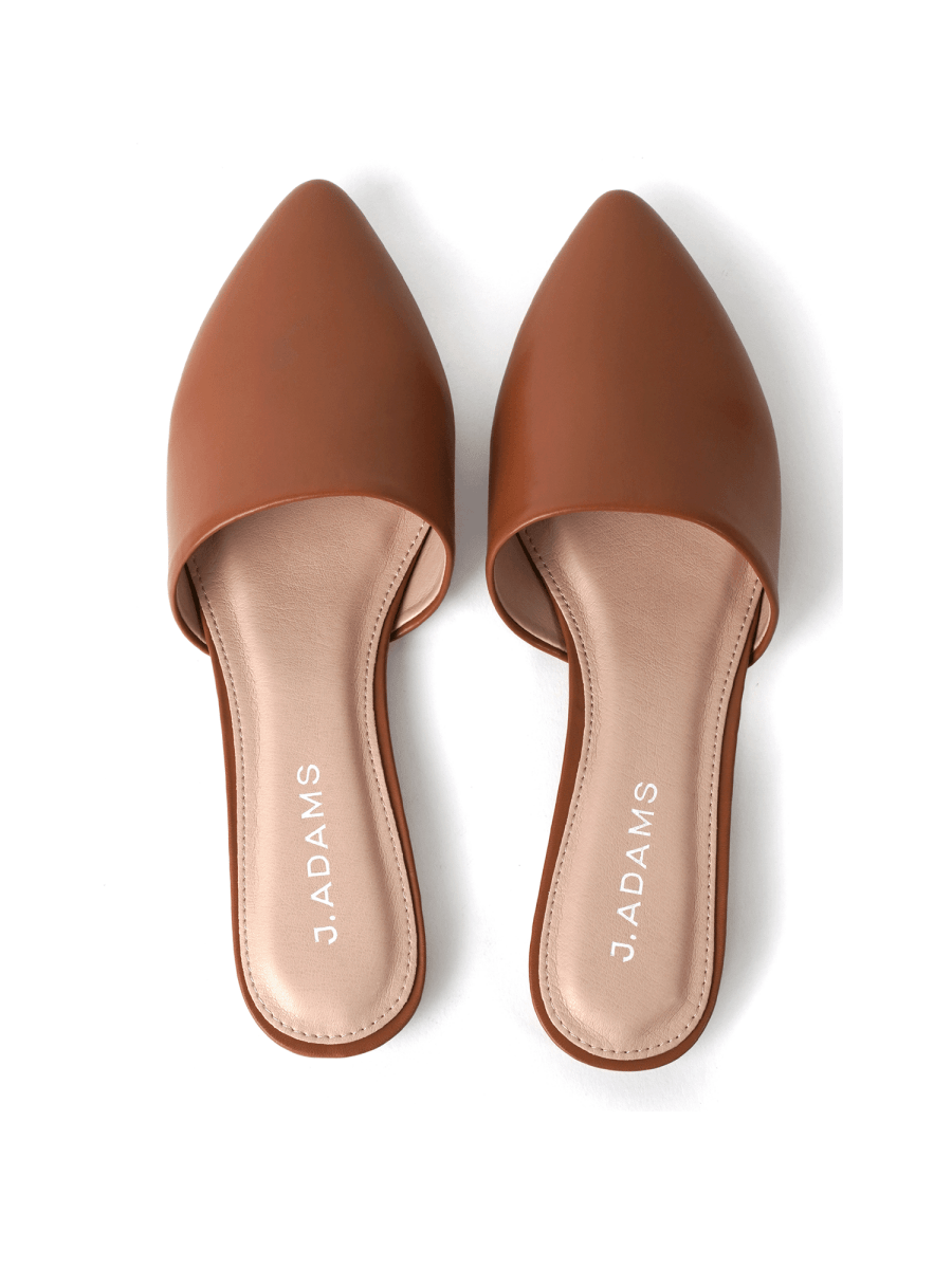 Lennox | Caramel Flats by J.Adams – Don't Panic Shoes