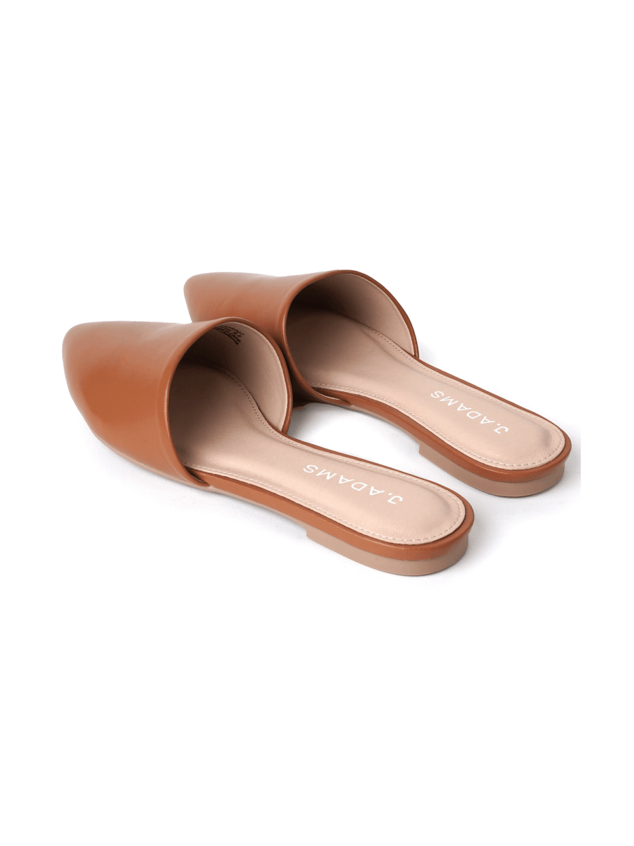 Lennox | Caramel Flats by J.Adams – Don't Panic Shoes