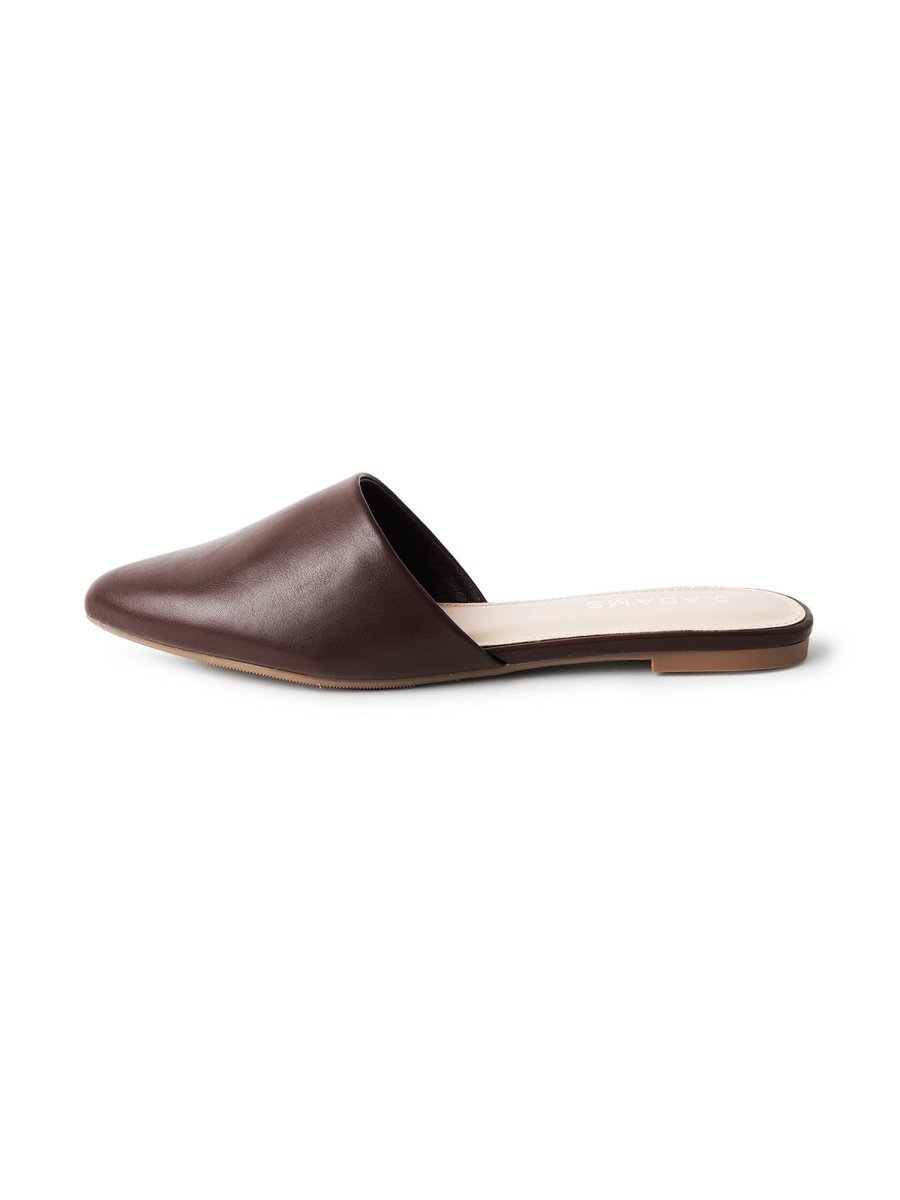 Lennox | Dark Chocolate Flats by J.Adams – Don't Panic Shoes