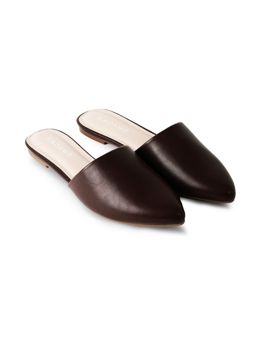 Lennox | Dark Chocolate Flats by J.Adams – Don't Panic Shoes