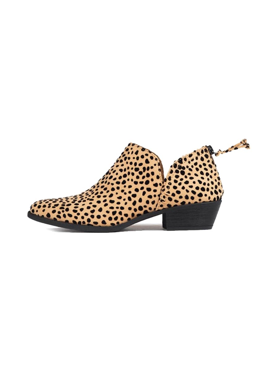 Levi | Cheetah Booties by J.Adams – Don't Panic Shoes