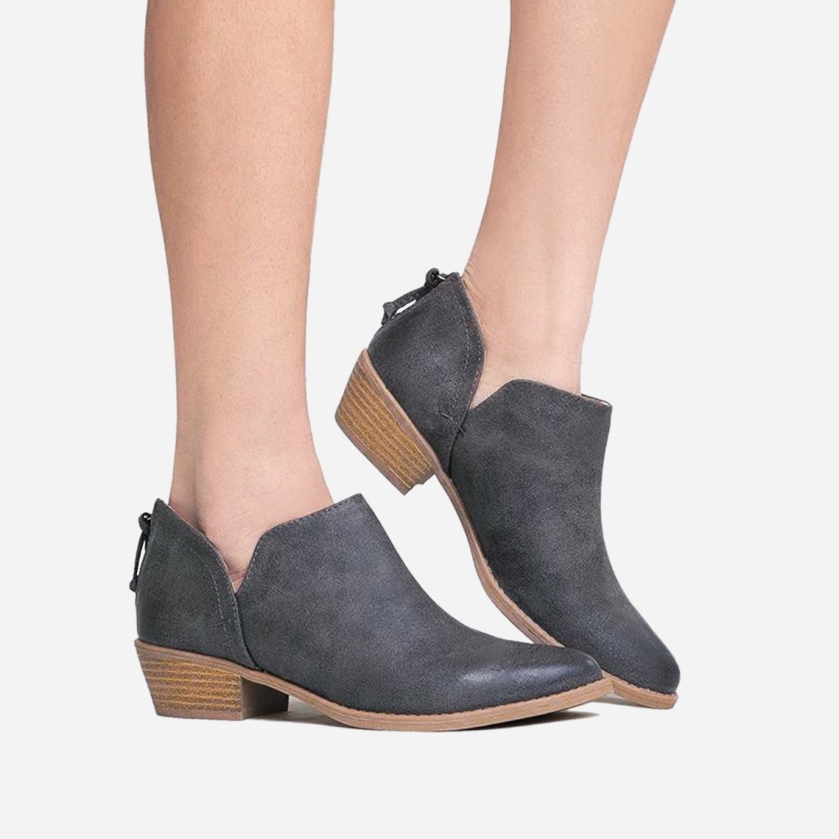 Levi | Grey Booties by J.Adams – Don't Panic Shoes