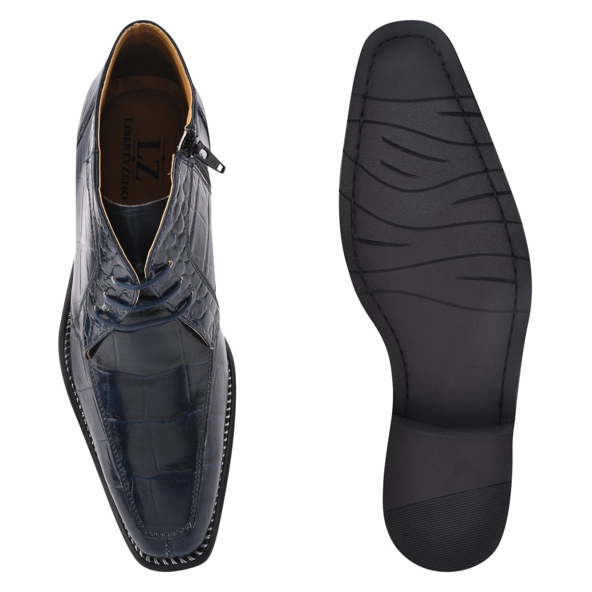 Liam Genuine Leather Lace - Up Style Boots For Men Boots by Libertyzeno – Don't Panic Shoes