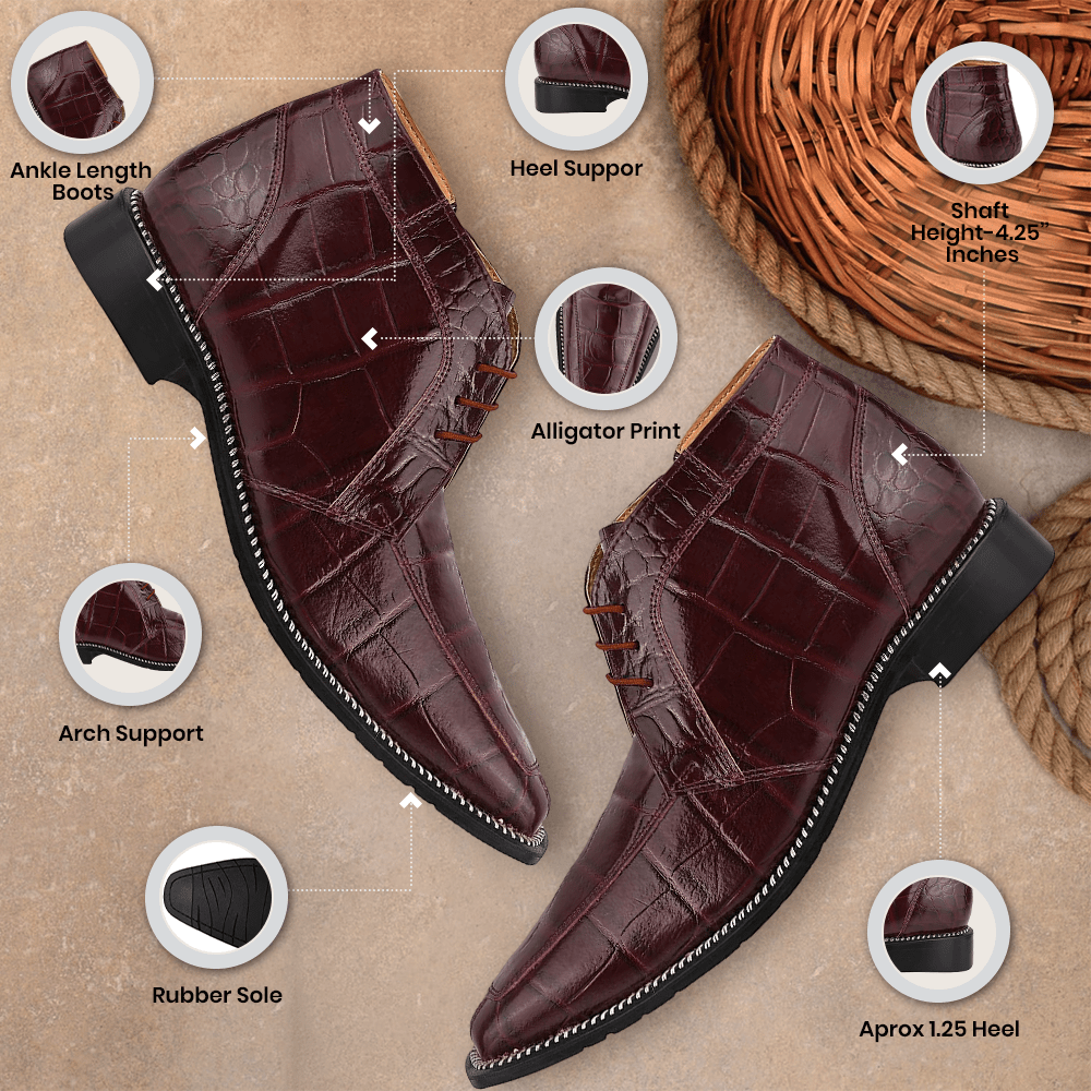 Liam Genuine Leather Lace - Up Style Boots For Men Boots by Libertyzeno – Don't Panic Shoes