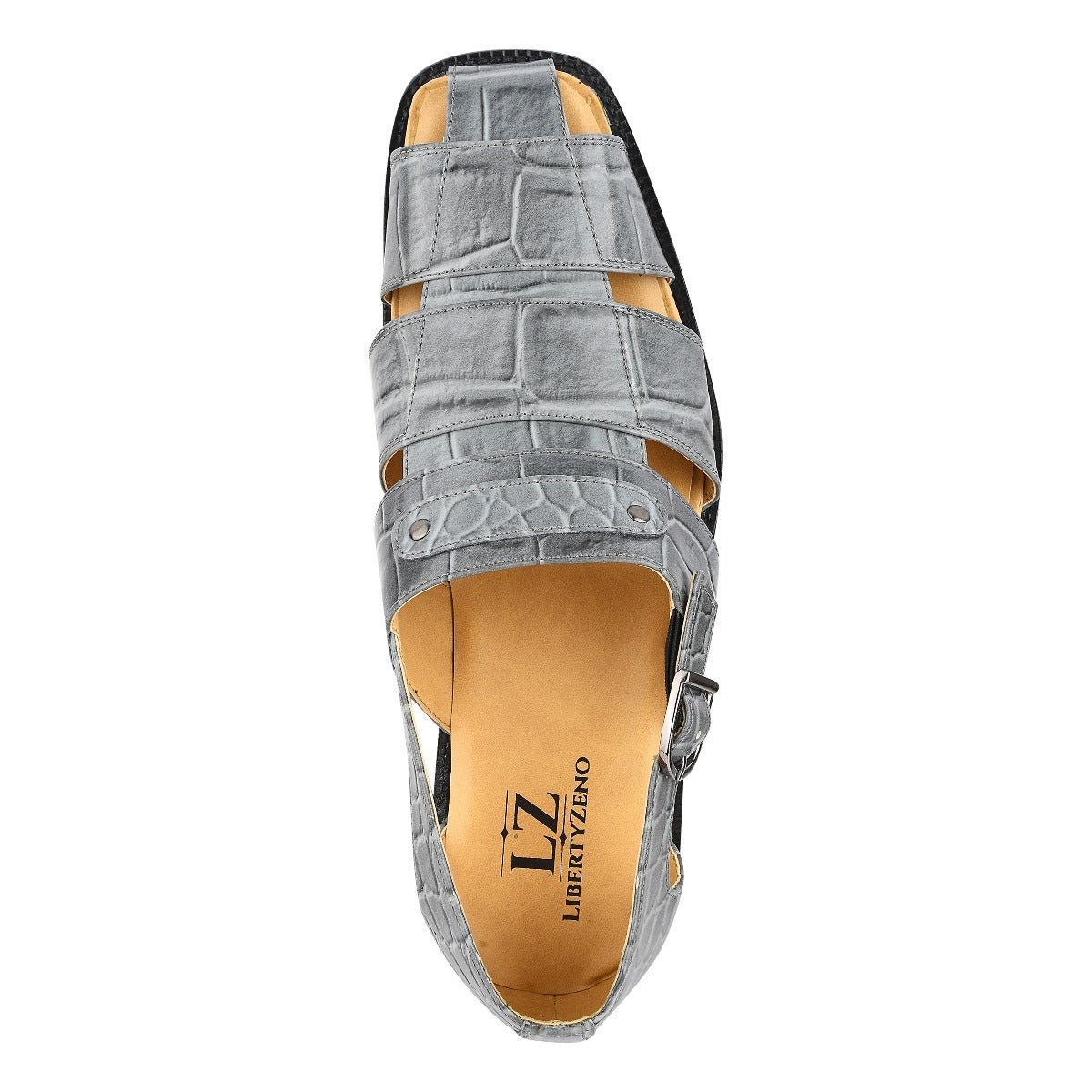 Libertyzeno Shoes Austin Mens Leather Fisherman Sandals Sandals by Libertyzeno – Don't Panic Shoes