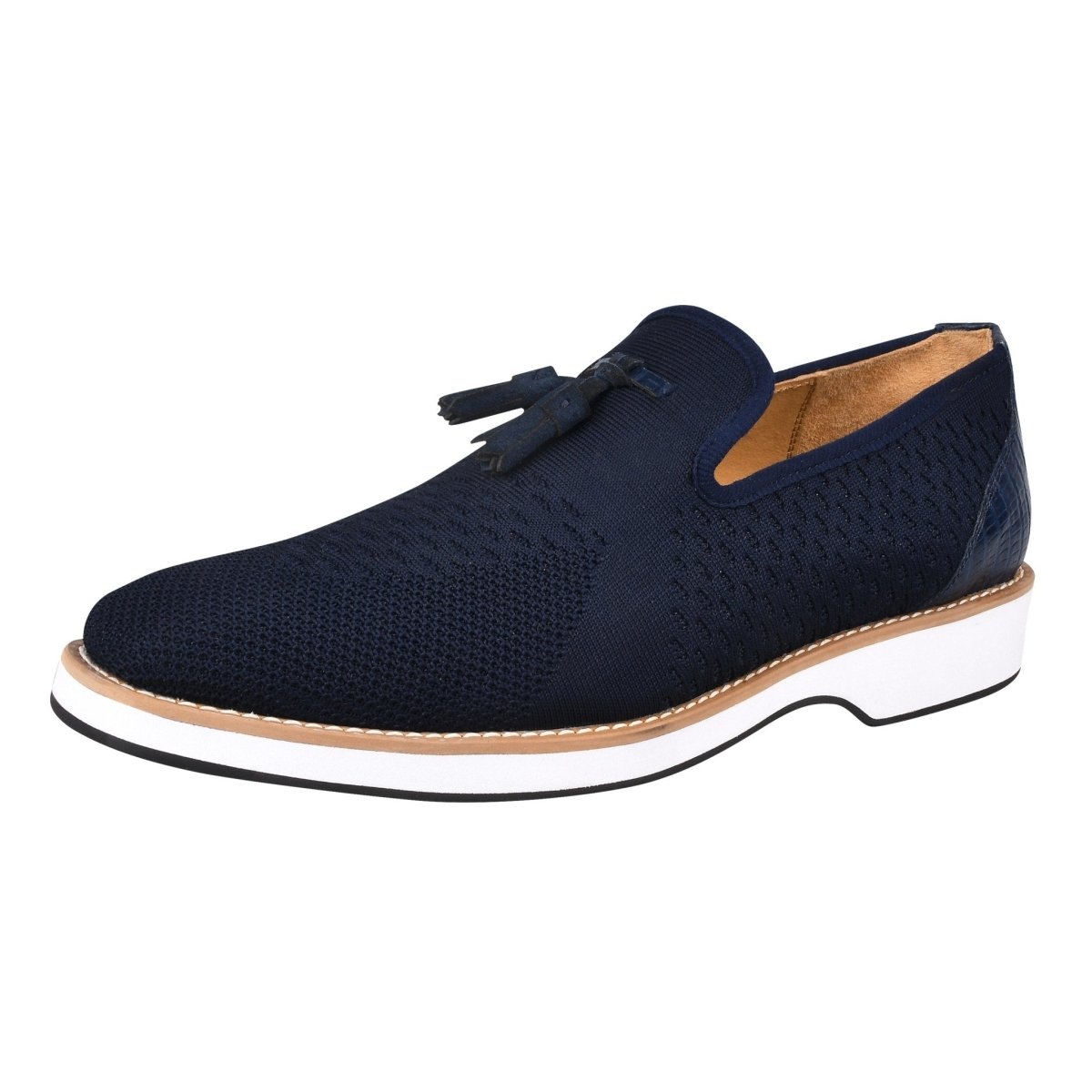 Libertyzeno Shoes Jean Leather Textile Casual Loafers Loafers by Libertyzeno – Don't Panic Shoes